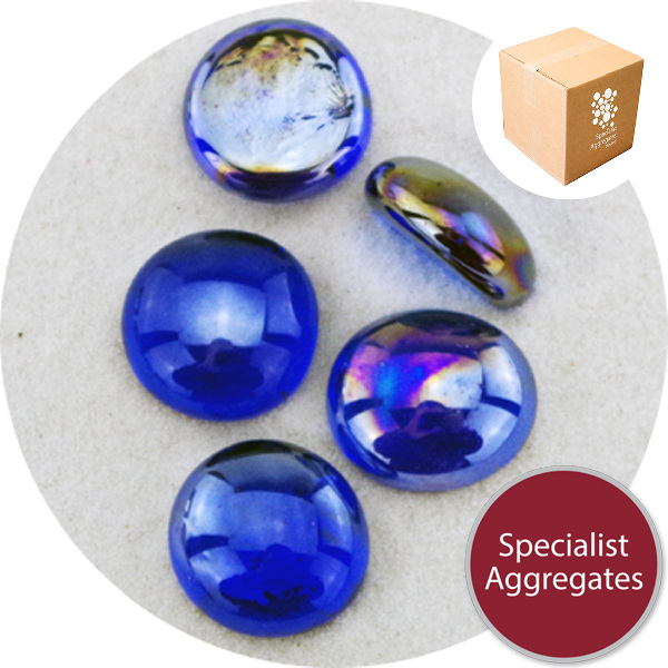 Glass Nuggets - Lustered Dark Blue - Design Pack